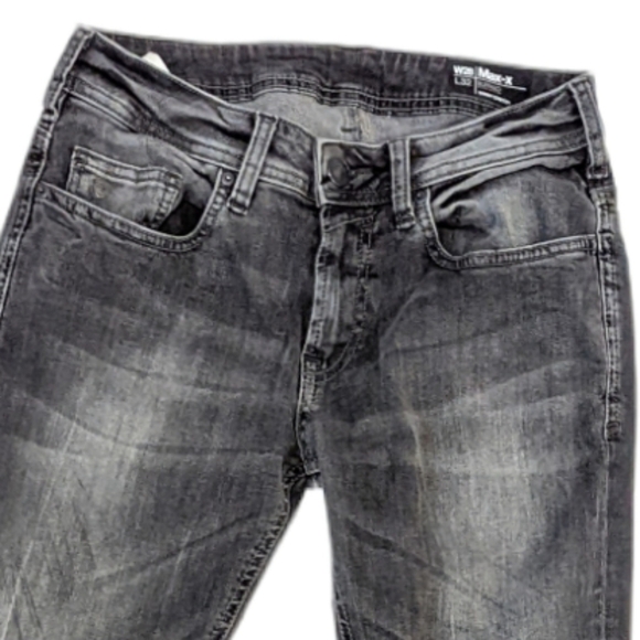 Buffalo David Bitton Max-x skinny stretch black/grey jeans sz 28 - Picture 4 of 9